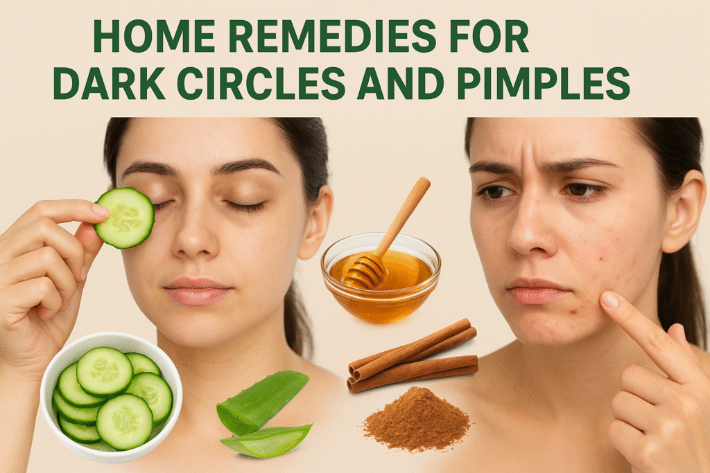 Natural Skincare Guide to Home Remedies for Dark Circles and Pimples